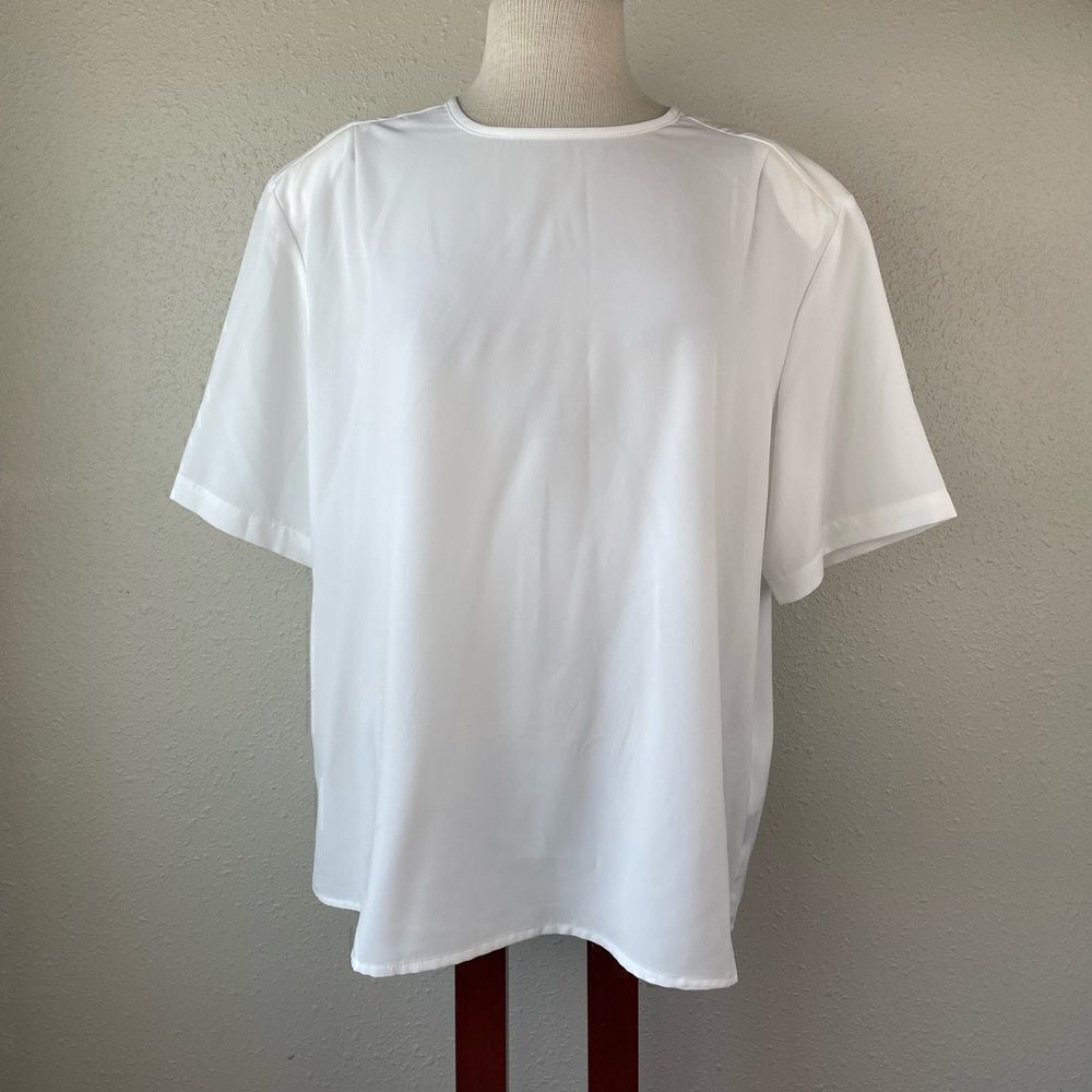 Neil Allyn White Blouse Top Size 20 EUC